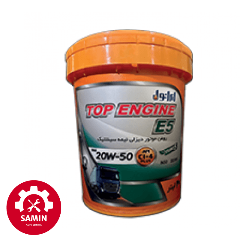 روغن موتور دیزلی ایرانول تاپ انجین 20W50 یورو 5 بیست لیتری