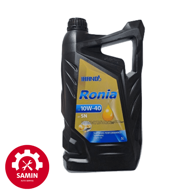 روغن موتور ایرانول رونیا 10W40 با سطح کیفی API SN پنج لیتری