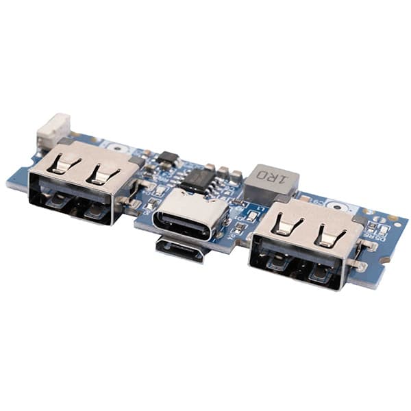 ماژول پاوربانک دو خروجی 2.4A مدل LX-LBU2C سوکت TYPE-C و MICRO-USB