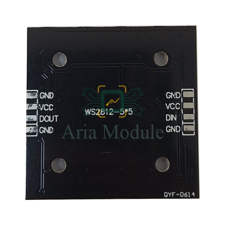 ماژول ال ای دی WS2812 RGB LED 25Bits square — تصویر ۳