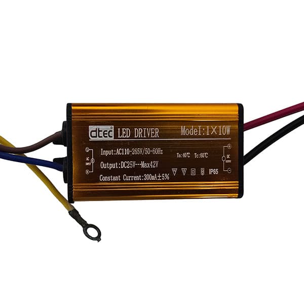 درایور LED مدل DRIVER 1x10W بدنه فلزی