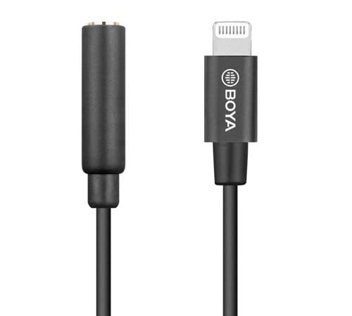 کابل تبدیل مادگی TRS به Lightning بویا BY-K8