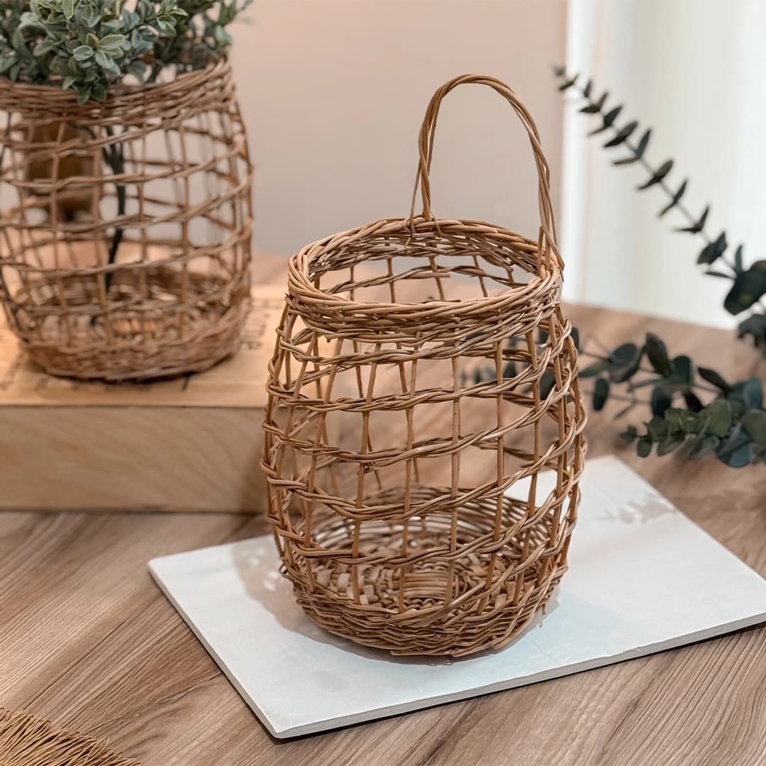 گلدون حصیری دسته دار — تصویر ۳