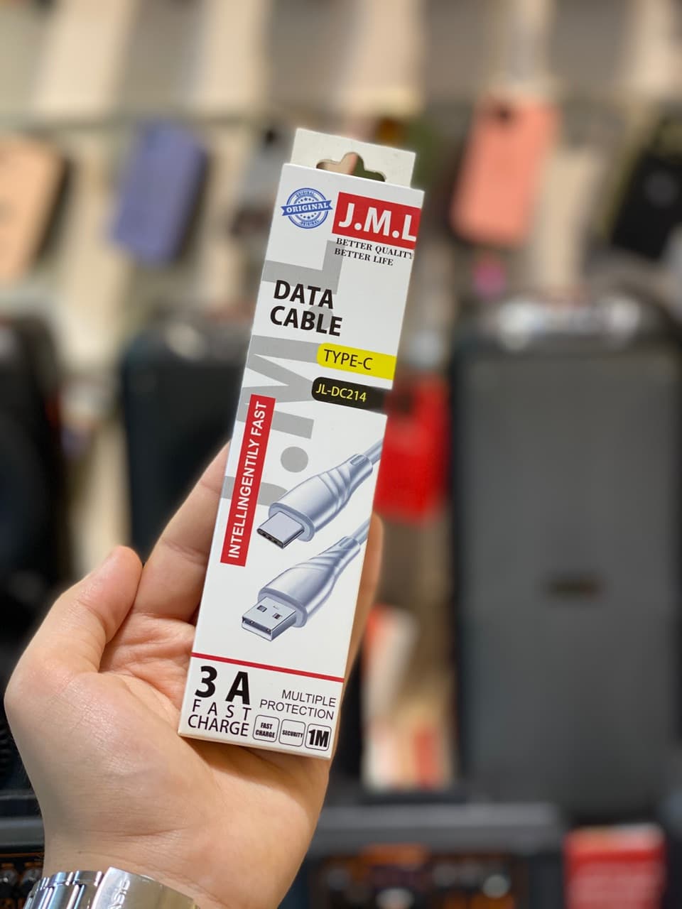 کابل شارژر usb to tipe c برند J.M.L — تصویر ۳