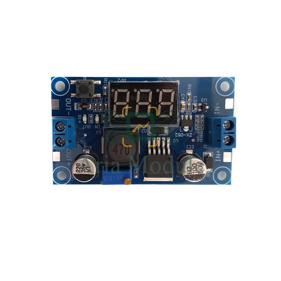 ماژول تغذیه کاهنده LM2596 همراه با نمایشگر