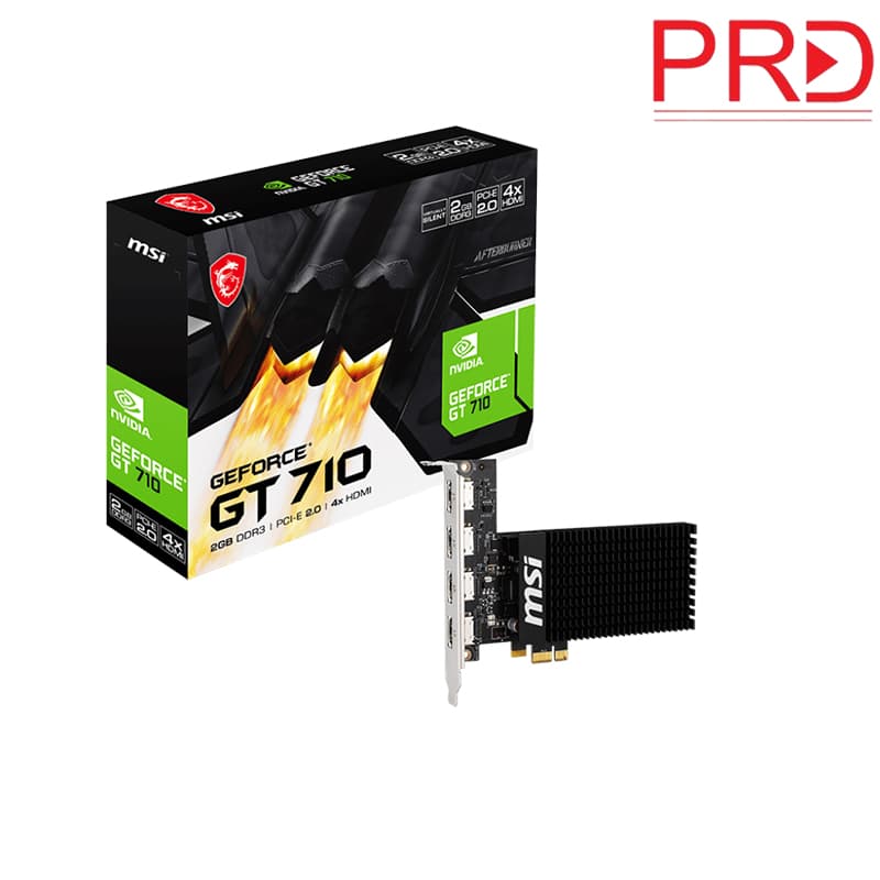 کارت گرافیک ام اس آی مدل MSI GT 710 2GD3H 4HDMI