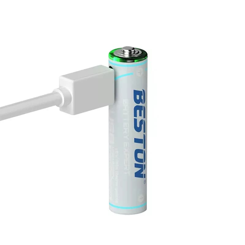 باتری شارژی نیم قلم (AAA) شارژر تایپ C و 1.5V و 660mA برند BESTON