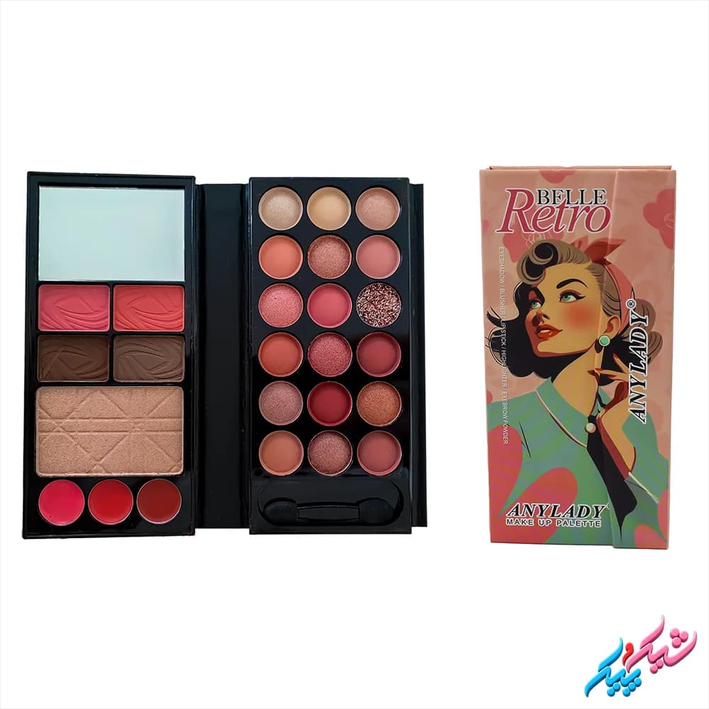 پالت آرایشی چندکاره مدل Belle Retro — تصویر ۴