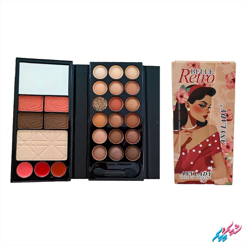 پالت آرایشی چندکاره مدل Belle Retro — تصویر ۵