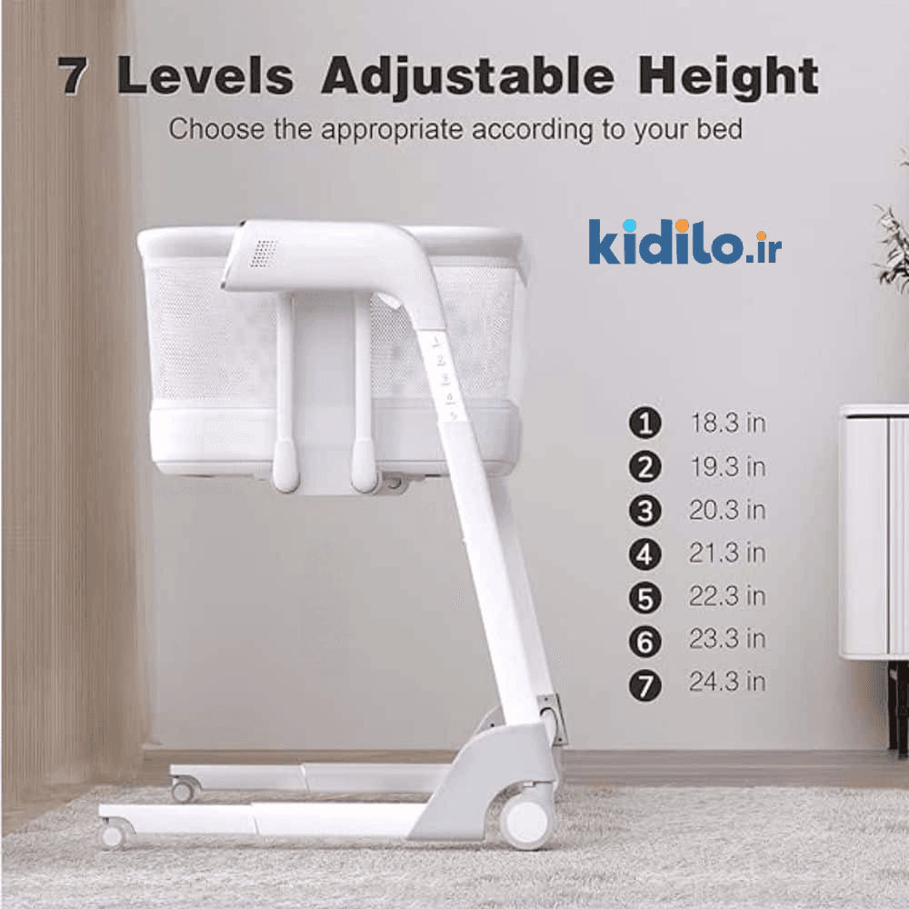 تخت کنارمادر برقی ۳ کاره کیدیلو مدل kidilo 506G — تصویر ۷