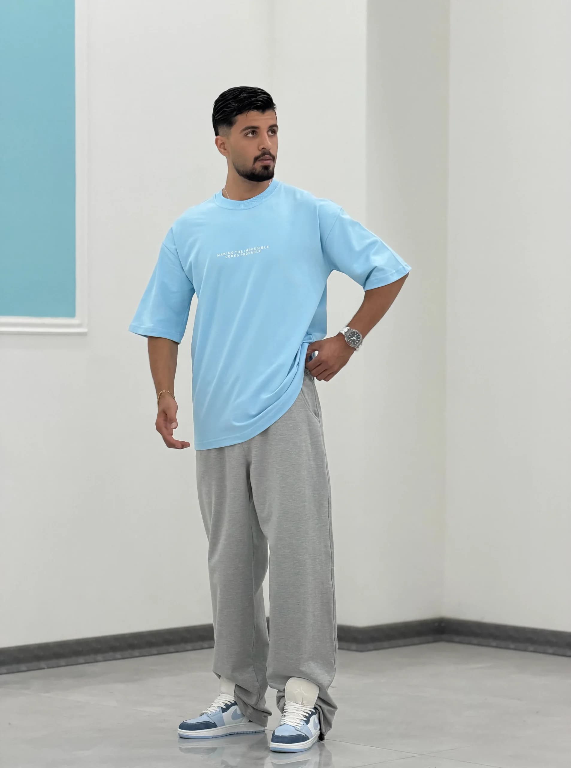 تیشرت پنبه مردانه T00089 — تصویر ۳
