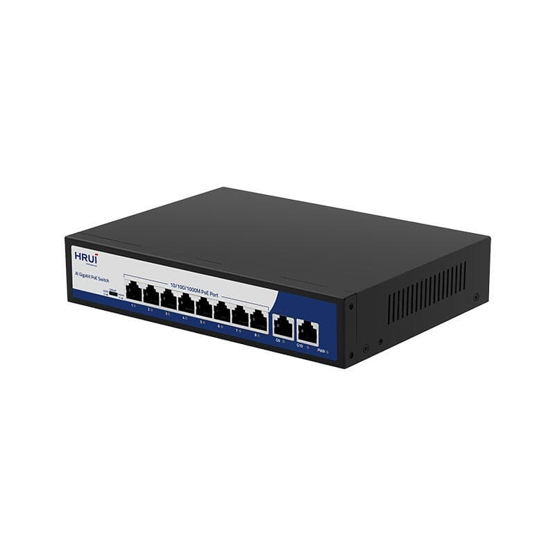 سویچ شبکه POE برند HRUI مدل HR900-AFG-82N