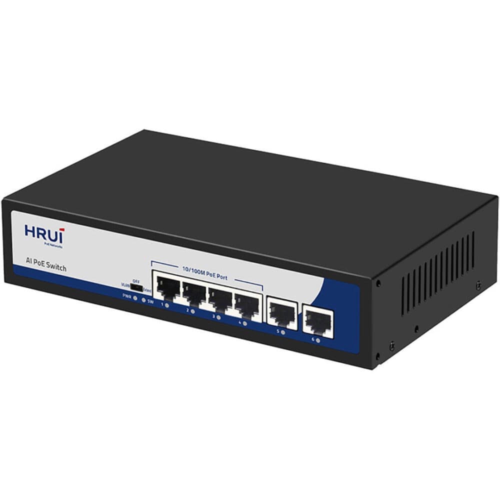 سویچ شبکه POE برند HRUI مدل HR900-AF-42N