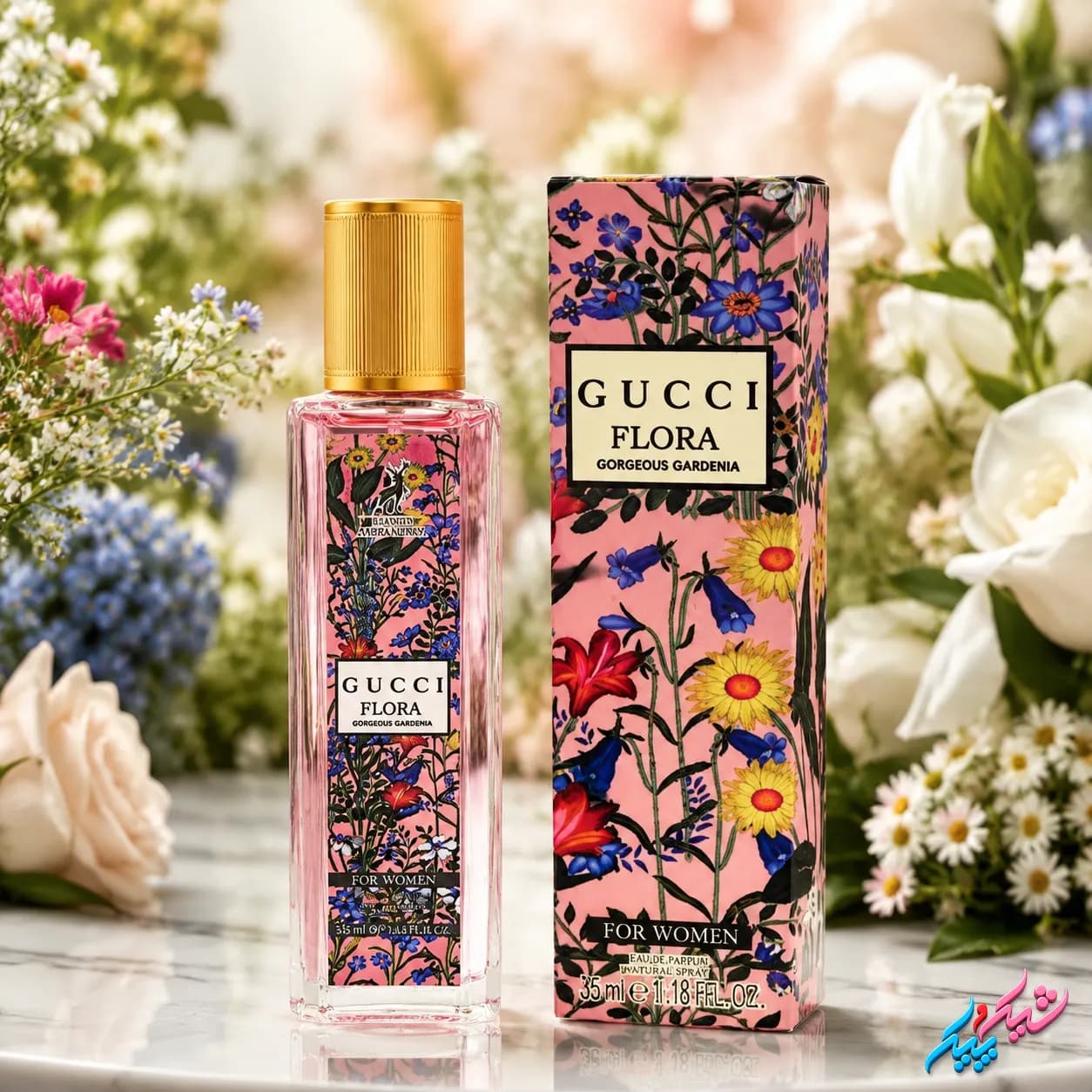 ادوپرفیوم زنانه گوچی فلورا گاردنیا الحمبرا اصل 35ml خنک و گلی — تصویر ۲