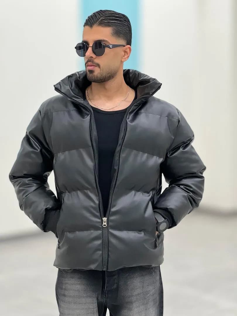 کاپشن چرم K0004 — تصویر ۴