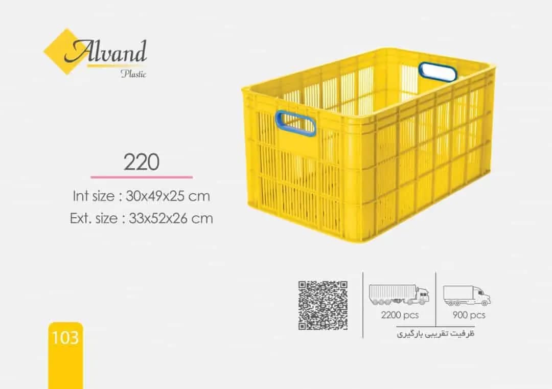 سبد پلاستیکی کد 220 — تصویر ۳