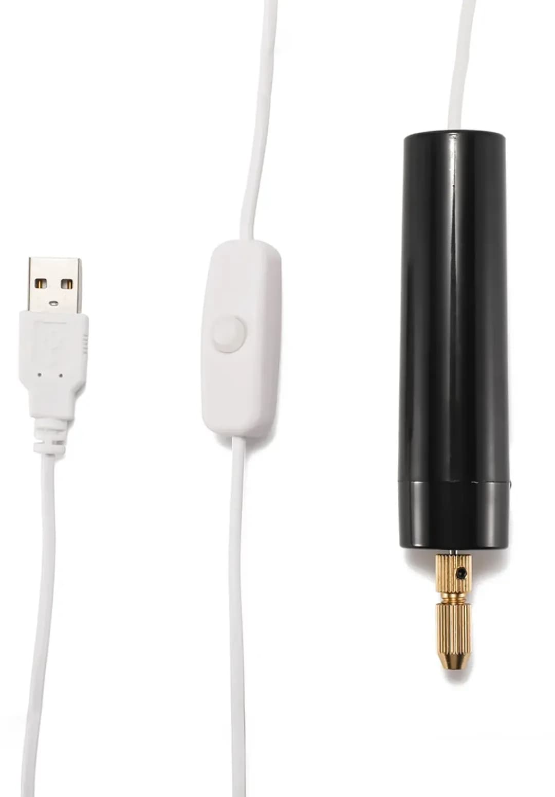 مینی دریل چند منظوره با کابل USB; مناسب سوراخکاری و انواع کارها — تصویر ۴
