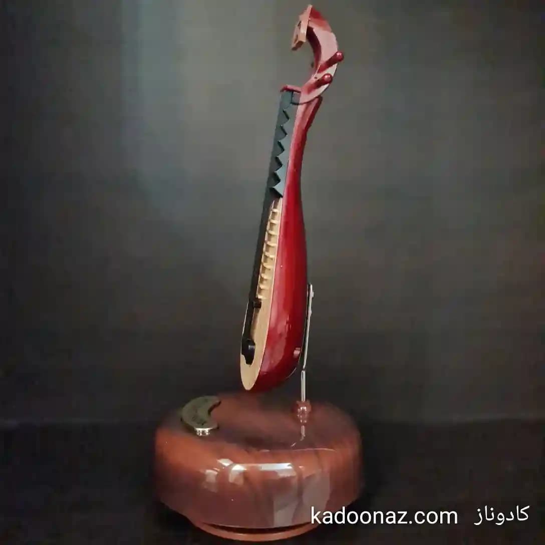 دکوری – جعبه موسیقی و موزیکال باکس کوکی چرخان ساز عود — تصویر ۵