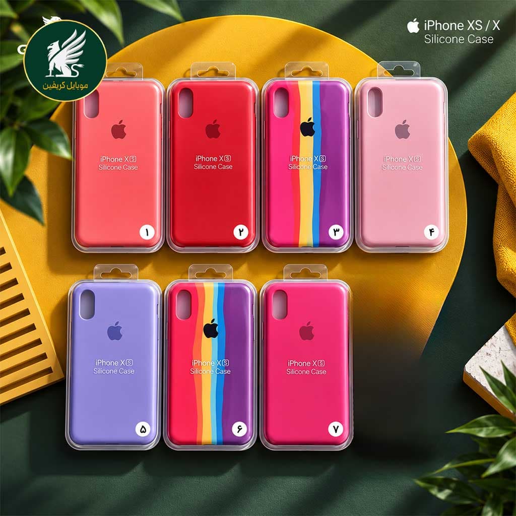 قاب آیفون X و XS سیلیکونی اورجینال پاک کنی گرید A