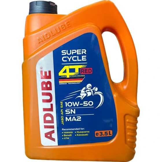 روغن موتورسیکلت ایدلوب AIDLUBE 10W-50/ SN MA2 3/5L