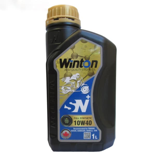 روغن موتور سیکلت (وینتون WINTON) 10W-40 SN+ MA2