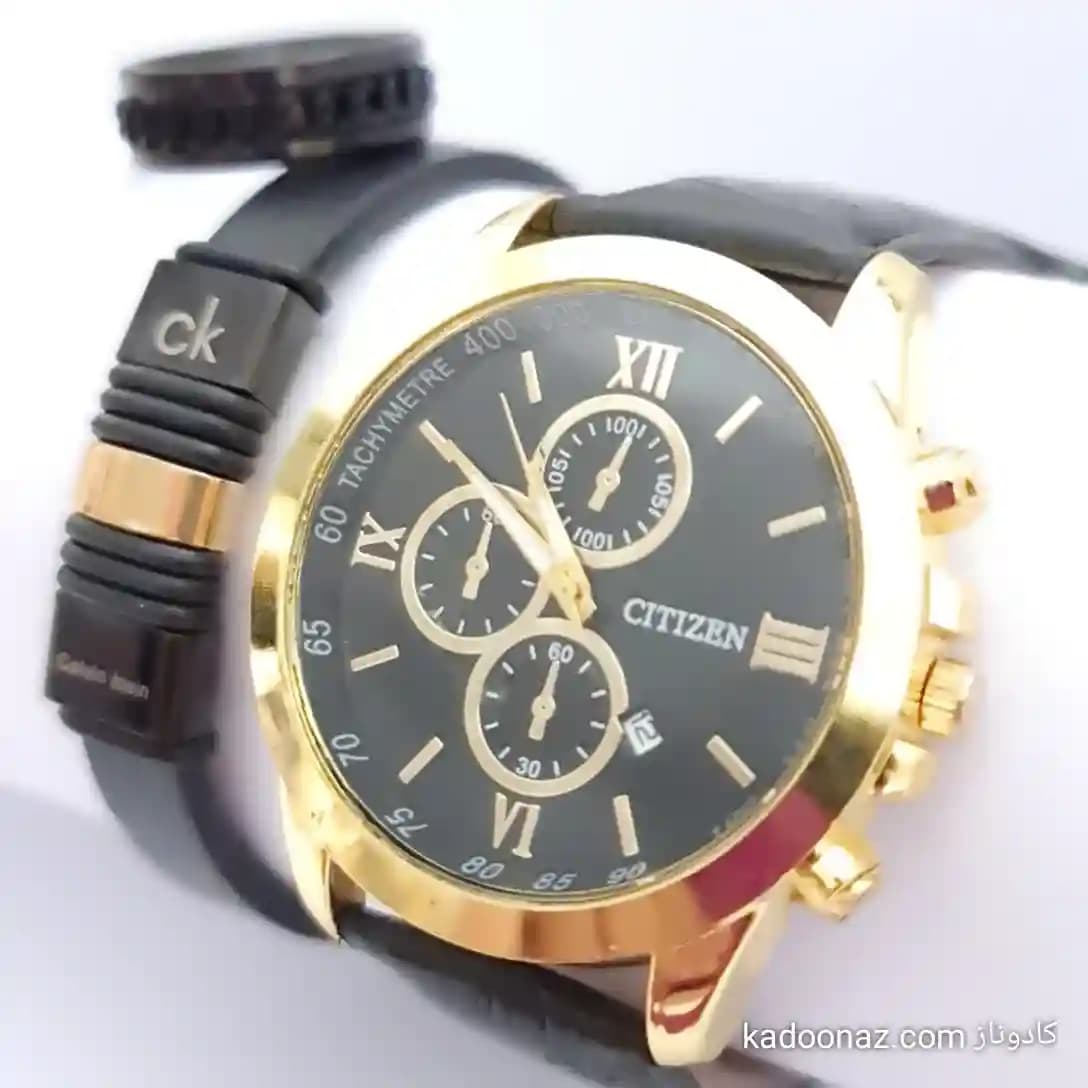 ست هدیه مردانه کاسپین (ساعت، دستبند چرمی، انگشتر) — تصویر ۲
