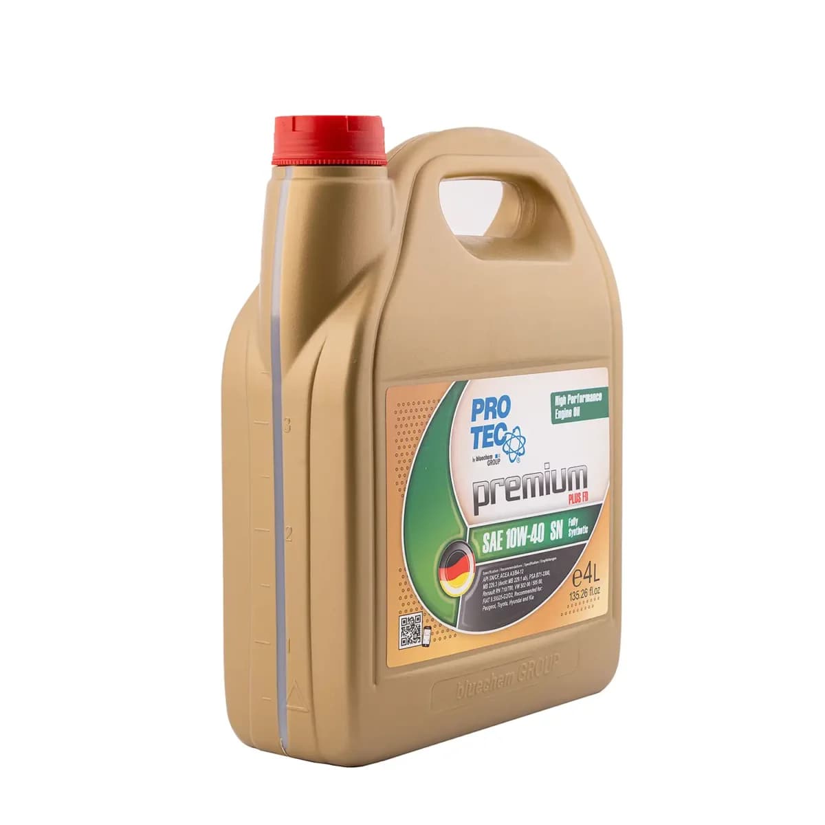 روغن موتور پروتک 10W40 SN حجم 4L — تصویر ۳