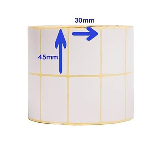 لیبل کاغذی دو ردیفه 45×30 | 4000 عددی