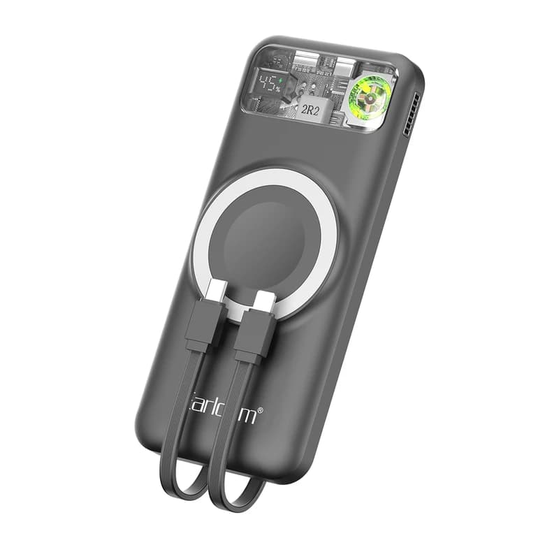 پاوربانک ارلدام مدل 5IN1 PD52 ظرفیت 10000 میلی آمپر ساعت — تصویر ۲