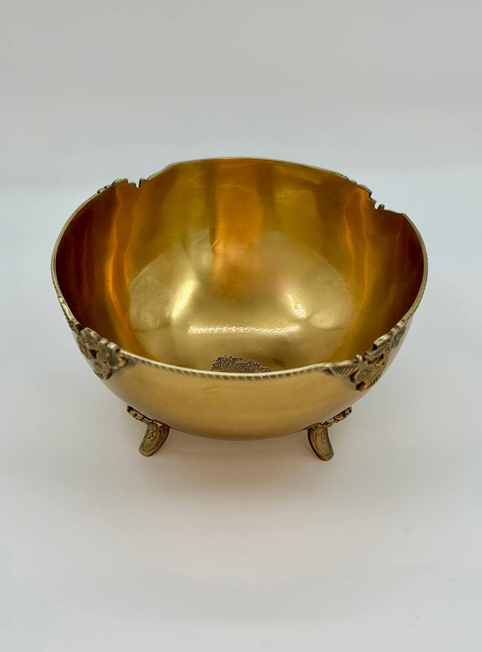 میوه خوری پایه دار برنجی ریما کد 99542
