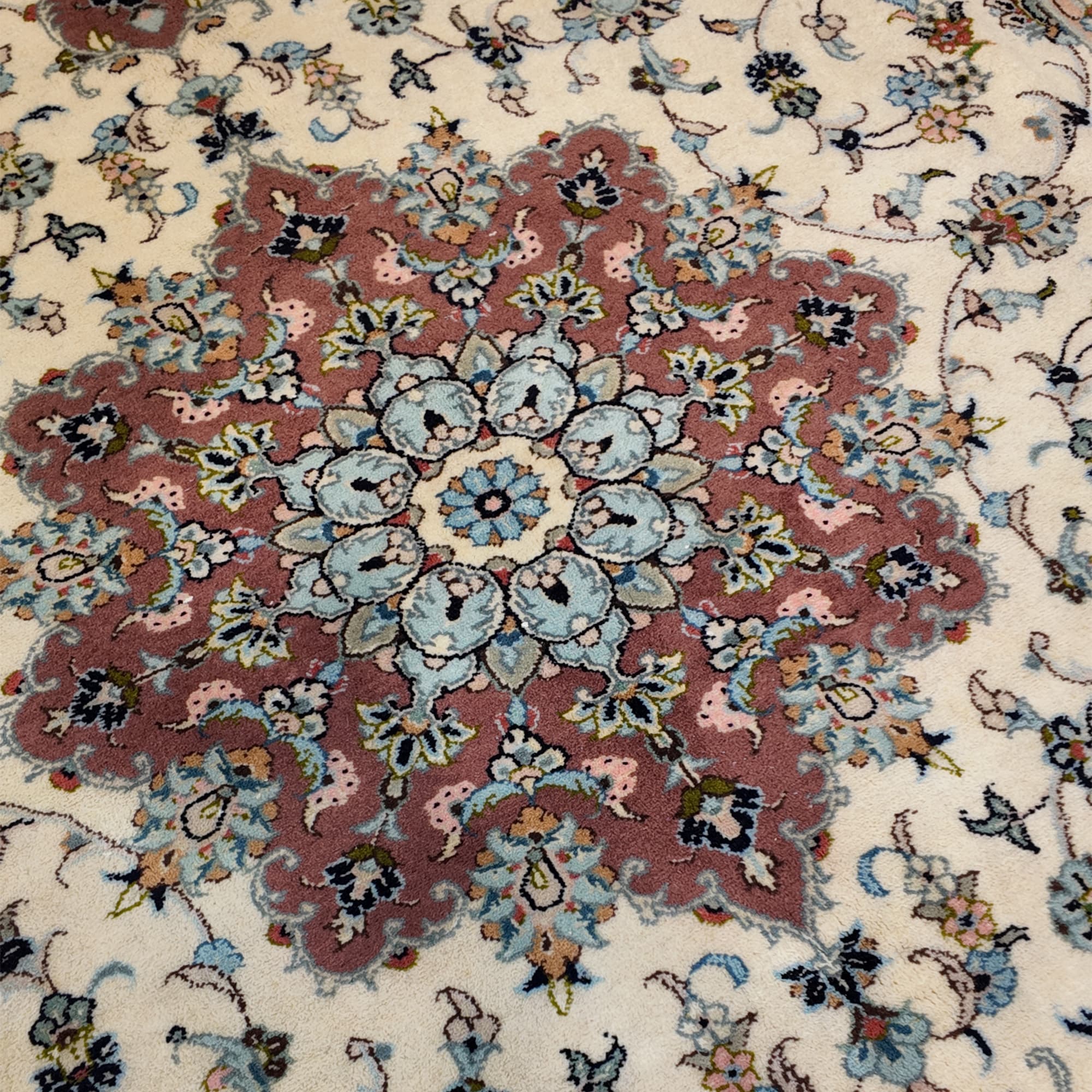 فرش دستبافت جفت شش متری(کاشان) کد 1100253 — تصویر ۳