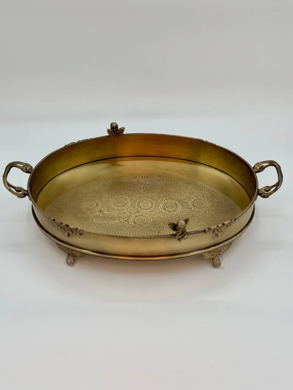 سینی بیضی لبه دار کوچک کد 23358 — تصویر ۲
