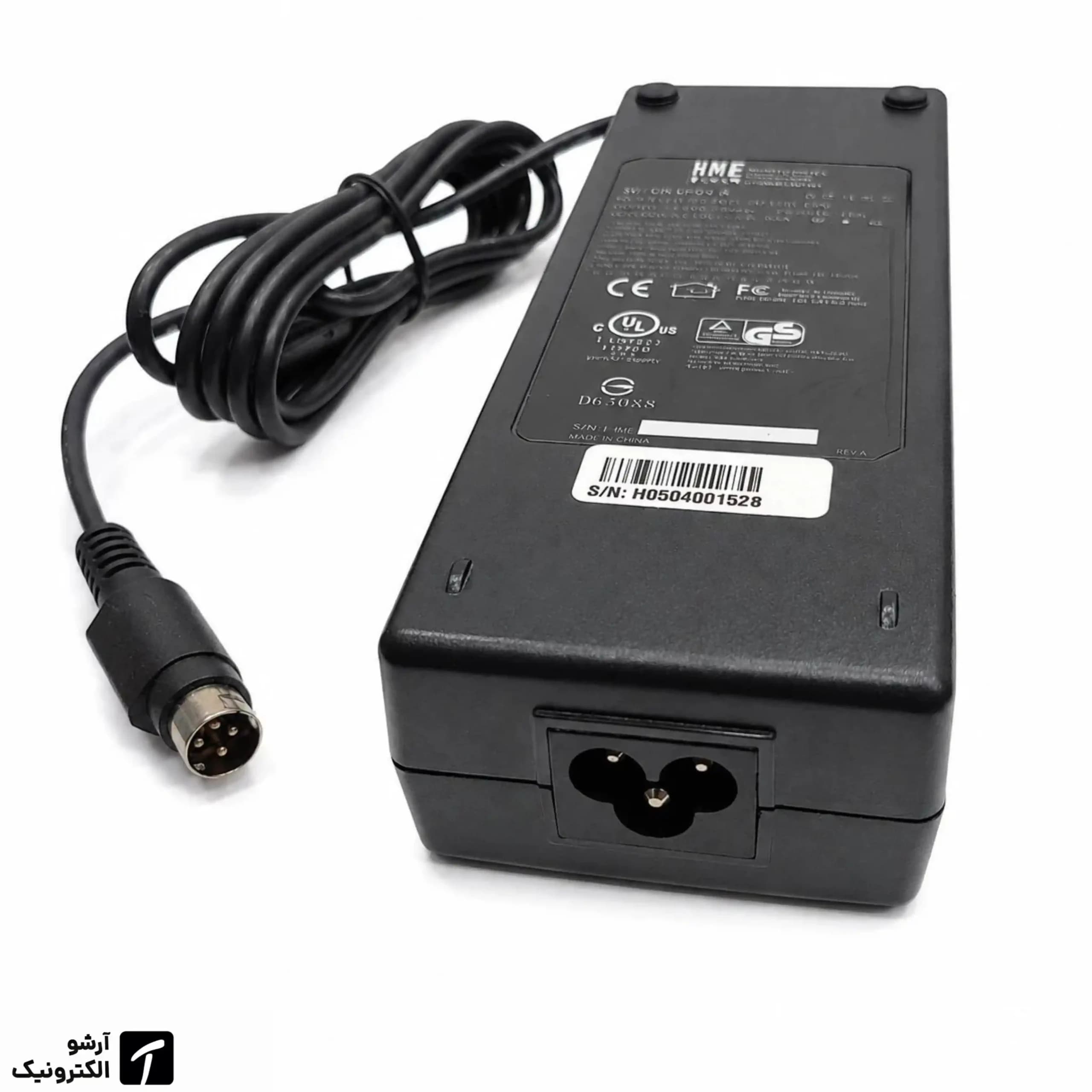 آداپتور 19 ولت 6.32 آمپر 120 وات مناسب برای صندوق فروشگاهی مدل HEC-AP120-19V — تصویر ۳