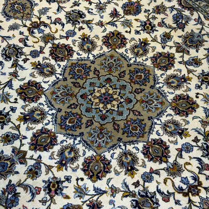 فرش دستبافت جفت شش متری (کاشان) کد 1100173 — تصویر ۵