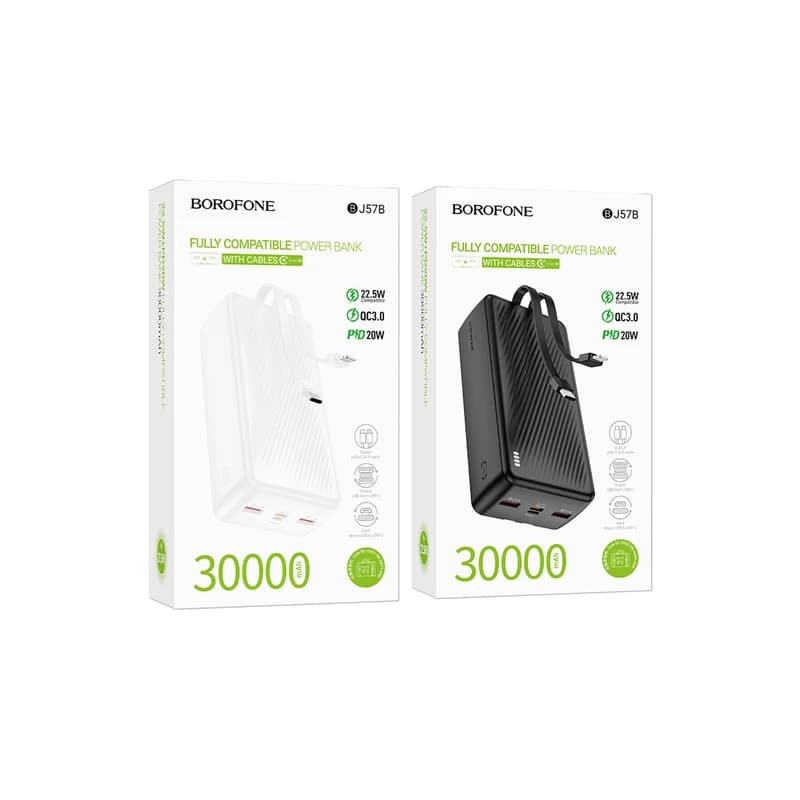 پاوربانک بروفون مدل BJ57B 22.5W ظرفیت 30000 میلی آمپر ساعت — تصویر ۵