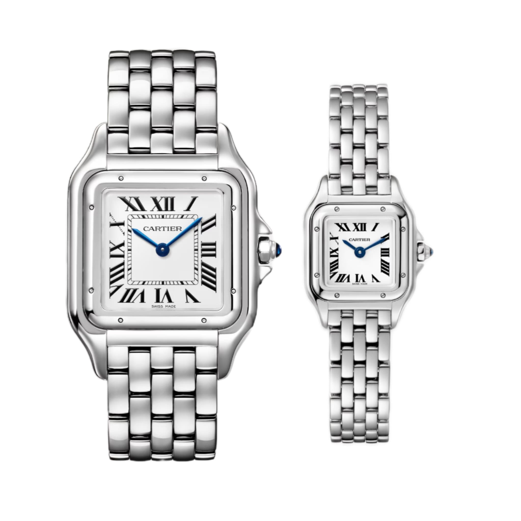 ساعت ست کارتیر مدل پنتر سیلور