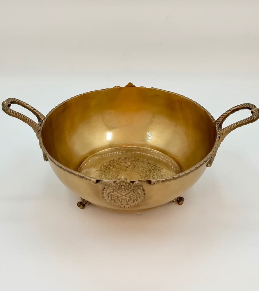 میوه خوری گرد بزرگ 3 پایه کوتاه شاه عباسی 24726