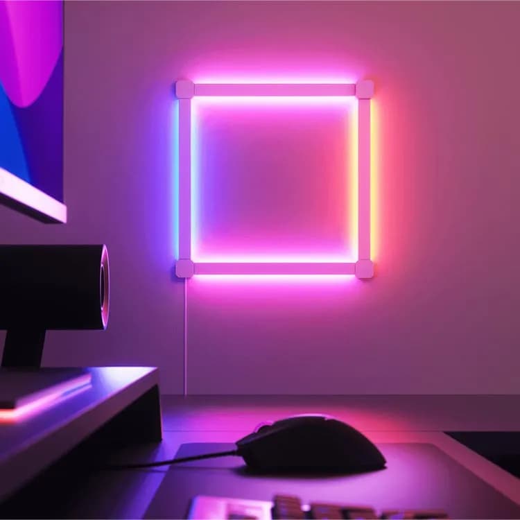 کیت نورپردازی Nanoleaf Lines Squared Starter Kit – چهار خط — تصویر ۵