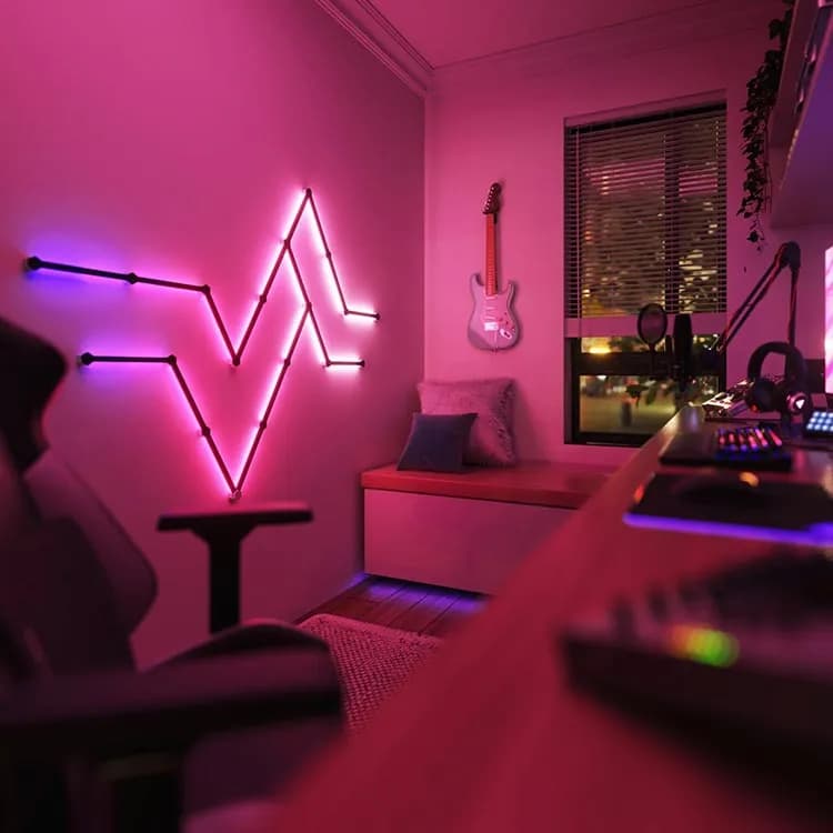 کیت نورپردازی Nanoleaf Lines Squared Starter Kit – چهار خط — تصویر ۸