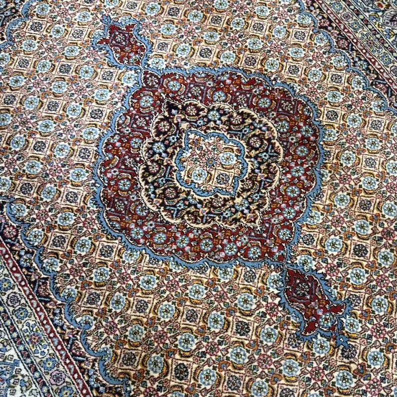 قالیچه مود بیرجند نقشه ماهی کد 110074 — تصویر ۳