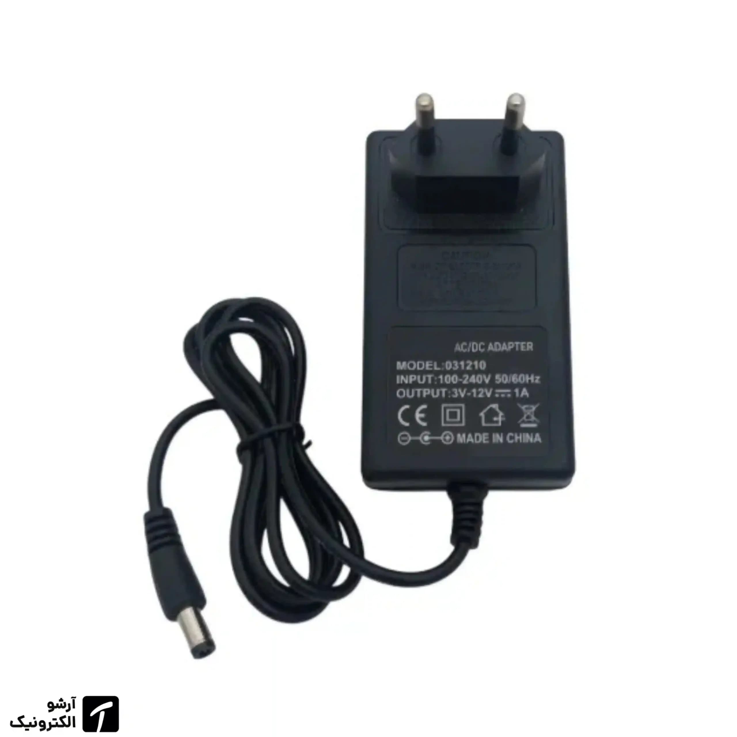 آداپتور متغیر 3 تا 12 ولت 1 آمپر | Variable Voltage Power Adapter 3V-12V 1A — تصویر ۲