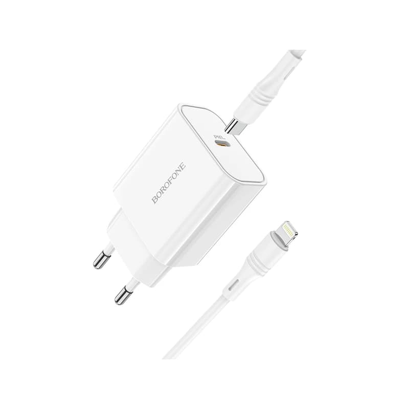 شارژر دیواری بروفون مدل BA57A PD 20W به همراه کابل تبدیل لایتنینگ — تصویر ۶