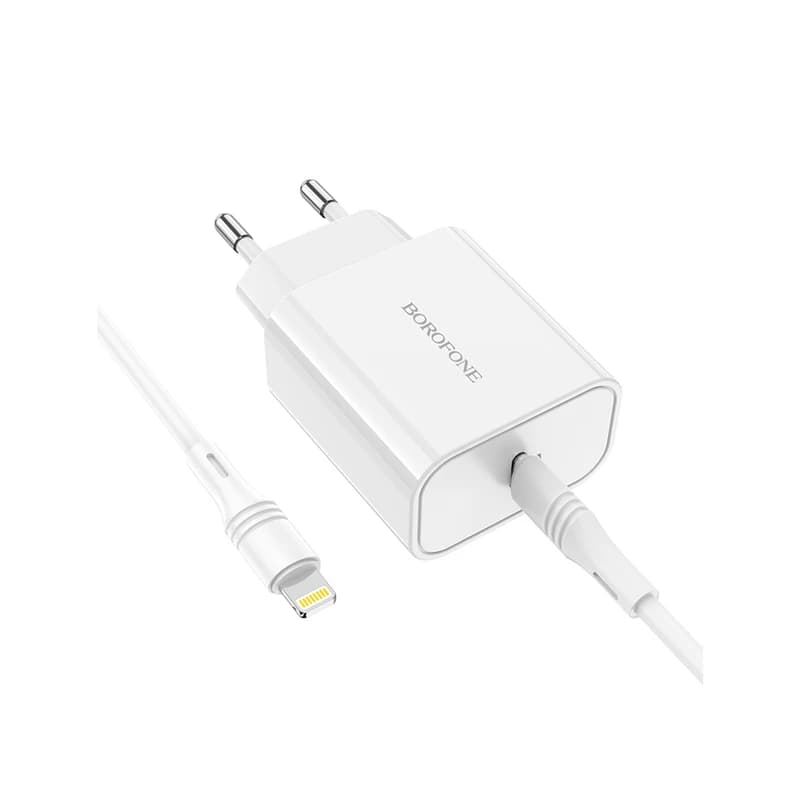 شارژر دیواری بروفون مدل BA57A PD 20W به همراه کابل تبدیل لایتنینگ — تصویر ۴