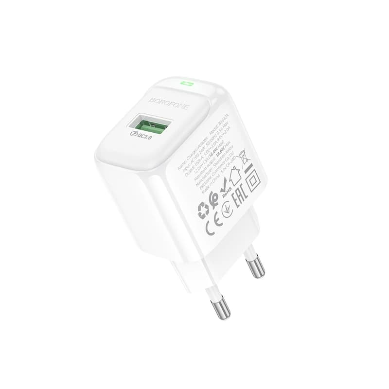 شارژر دیواری 18 وات بروفون مدل BAS42A USB QC3.0 — تصویر ۳