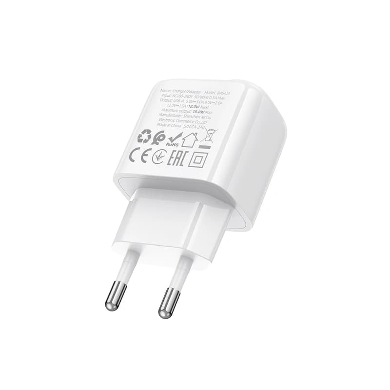شارژر دیواری 18 وات بروفون مدل BAS42A USB QC3.0 — تصویر ۵