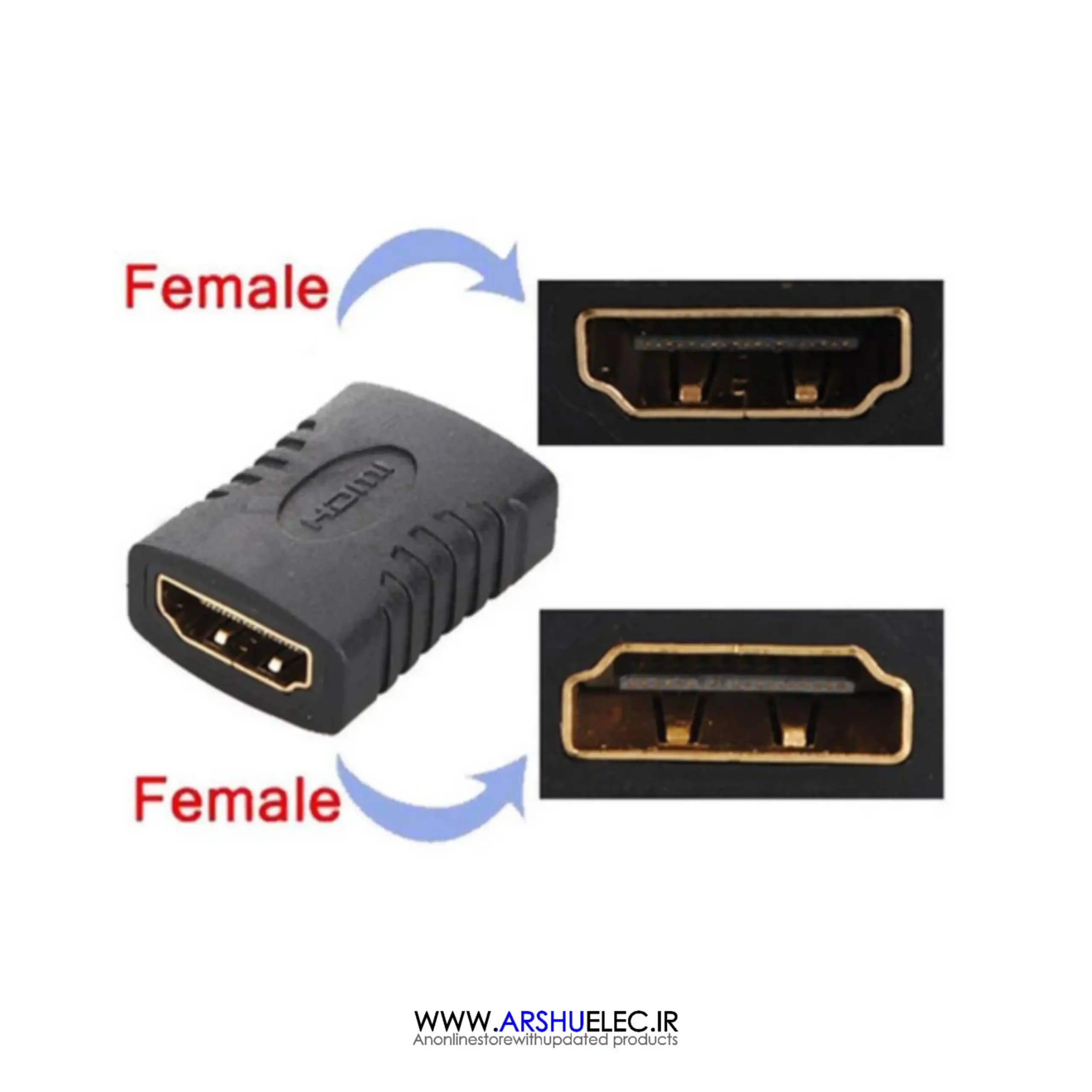 برل HDMI دو سر ماده مناسب برای اتصال دو کابل HDMI — تصویر ۴