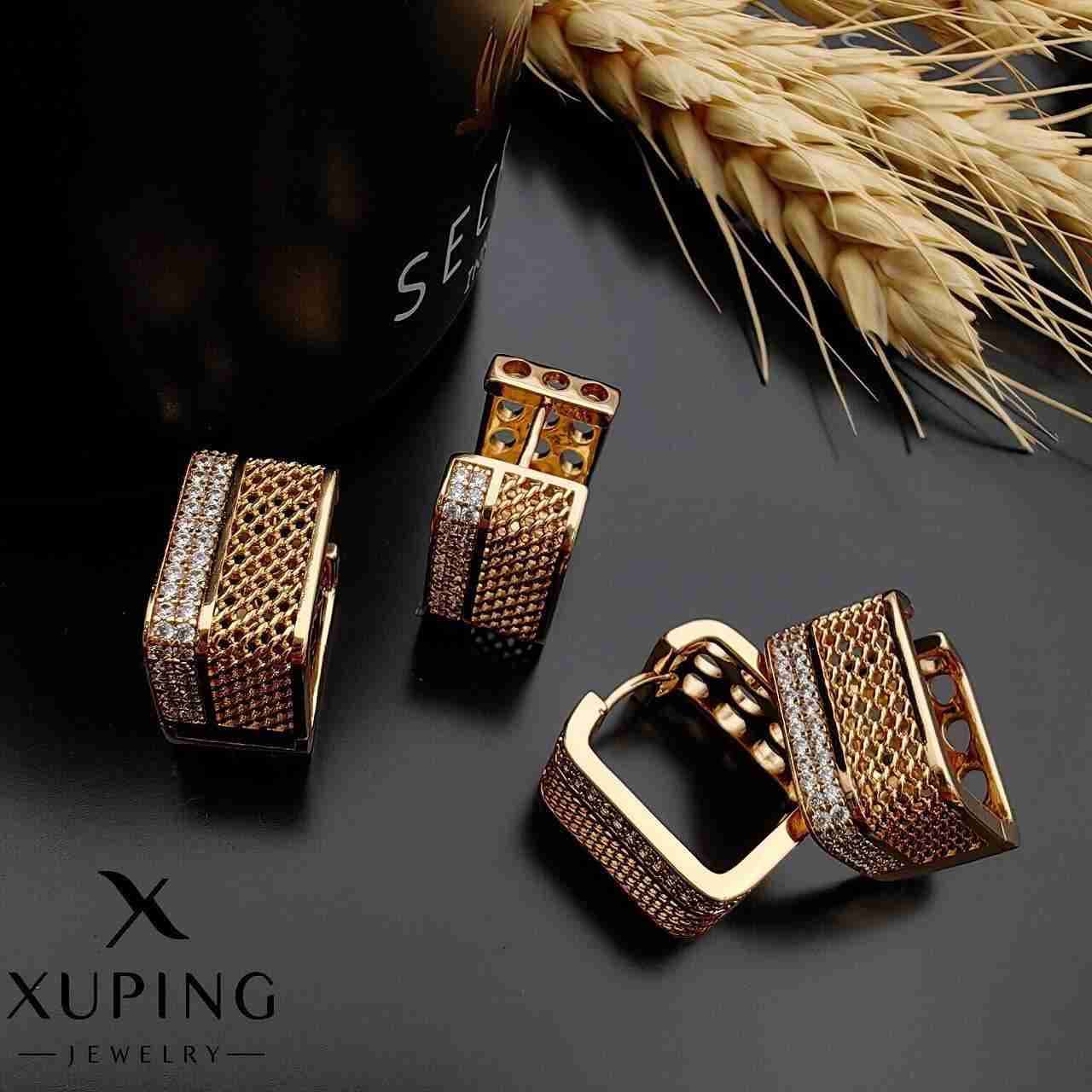 گوشواره ژوپینگ مربعی