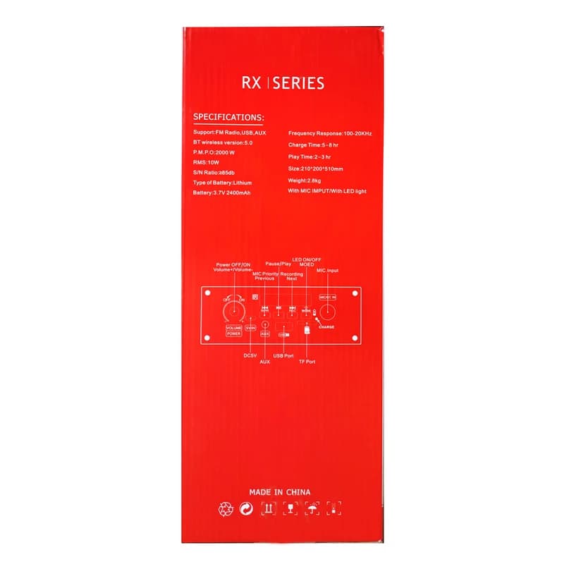 اسپیکر بلوتوثی پارتی باکس پیکسل مدل X-6268 — تصویر ۵