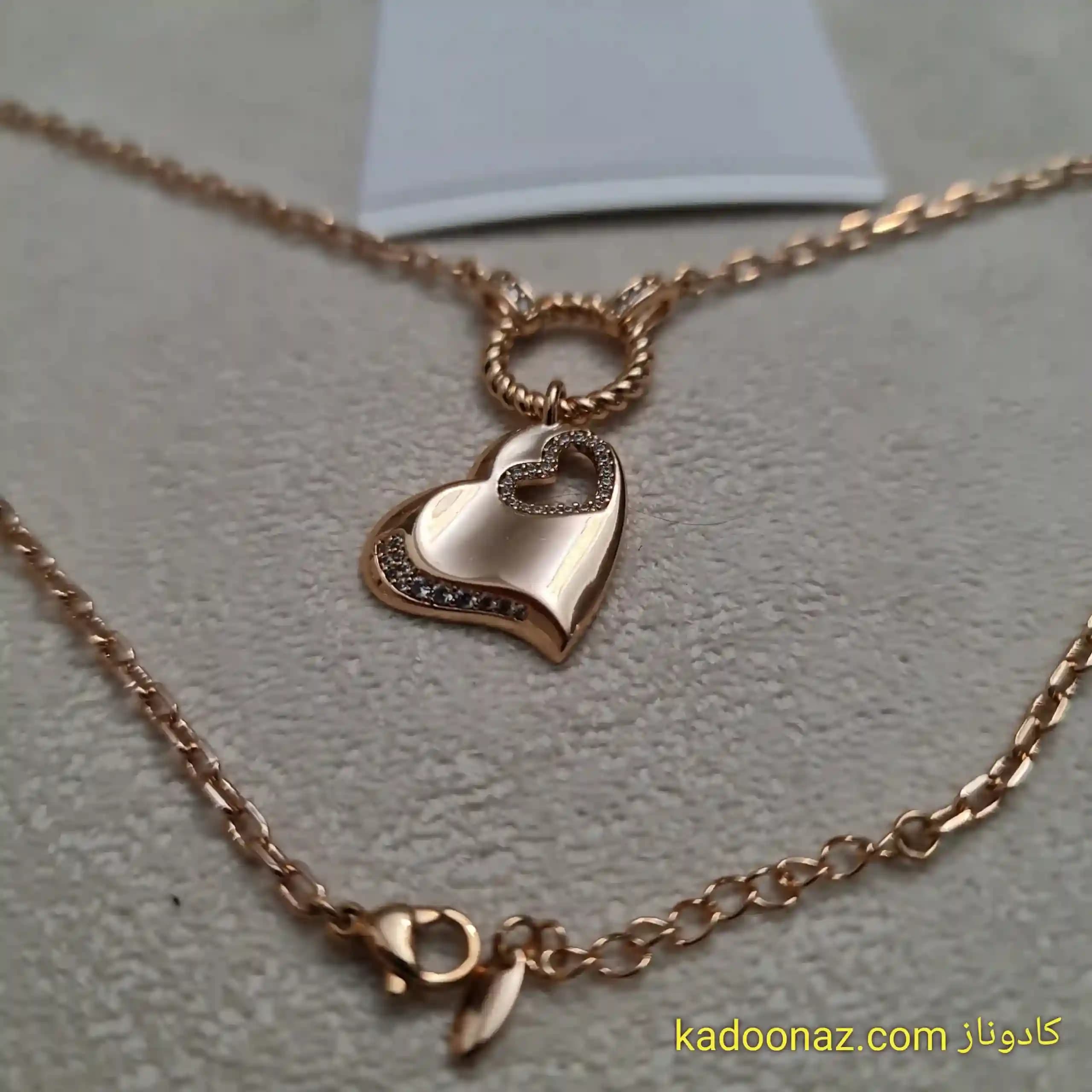 گردنبند ژوپینگ دو قلب عاشق — تصویر ۳