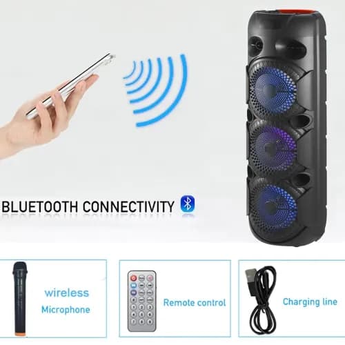اسپیکر بلوتوثی پارتی باکس پیکسل مدل X-8302 — تصویر ۴